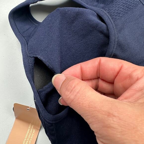 True Kind Bra Womens Large Navy Daily Comfort Reactivate Sports Padded Stretch - Picture 5 of 8